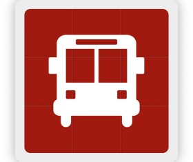 bus icon vector