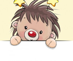 cartoon hedgehogs cartoon illustration vector 08