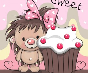 cartoon hedgehogs cartoon illustration vector 09