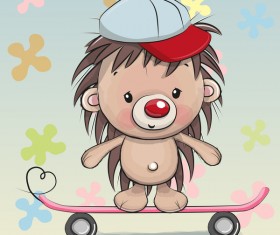 cartoon hedgehogs cartoon illustration vector 11