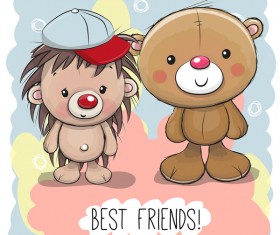 cartoon hedgehogs cartoon illustration vector 15