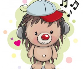 cartoon hedgehogs cartoon illustration vector 17