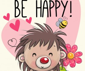 cartoon hedgehogs cartoon illustration vector 18