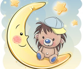 cartoon hedgehogs cartoon illustration vector 19