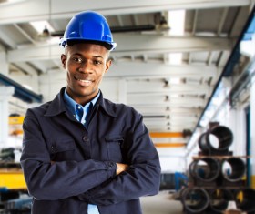 factory worker Stock Photo