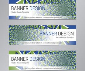 illusion banner vector header template vector 05