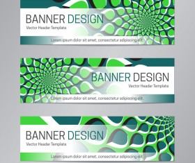 illusion banner vector header template vector 10