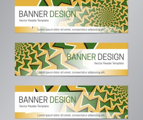 illusion banner vector header template vector 13