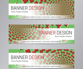 illusion banner vector header template vector 18