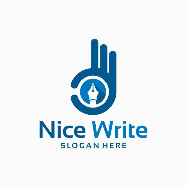 nice write logo vector