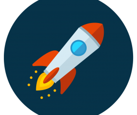 rocket icon vector