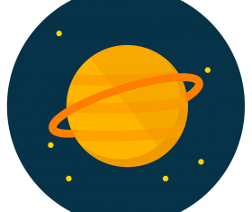 saturn icon vector