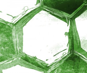 soccer ball watercolor vector