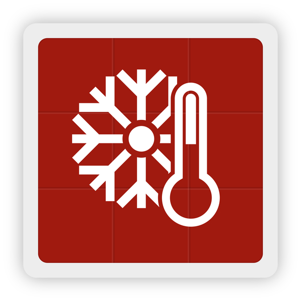 sonwflake and thermometer icon vector