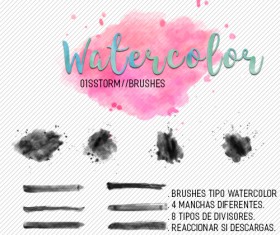 storm editions watercolor photoshop brushes