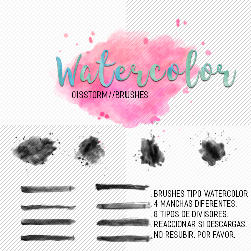 storm editions watercolor photoshop brushes