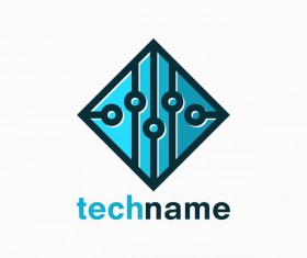 tech logo vector