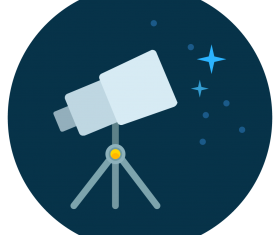 telescope icon vector