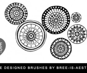 three doodle photoshop brushes