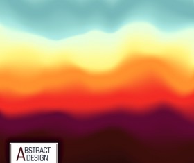 Abstract colors fluid effect background vector 01