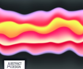 Abstract colors fluid effect background vector 04