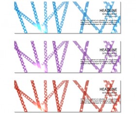 Abstract modern banner template vector 01