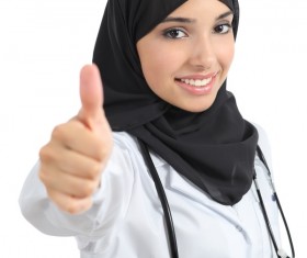Arab female doctor Stock Photo
