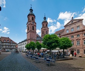 Bavarian church Stock Photo