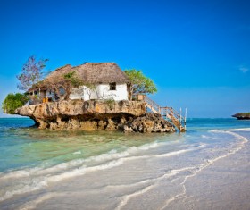 Beachfront Paradise Zanzibar Stock Photo 01