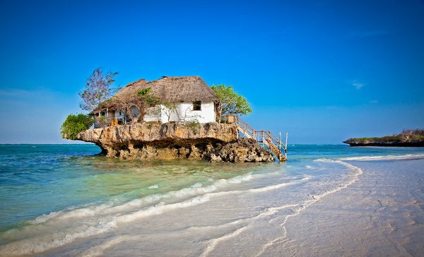 Beachfront Paradise Zanzibar Stock Photo 01