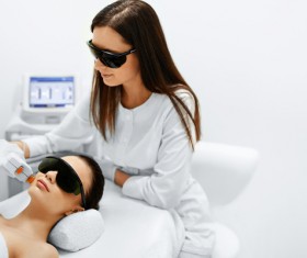 Beautician for customer beauty services Stock Photo 02