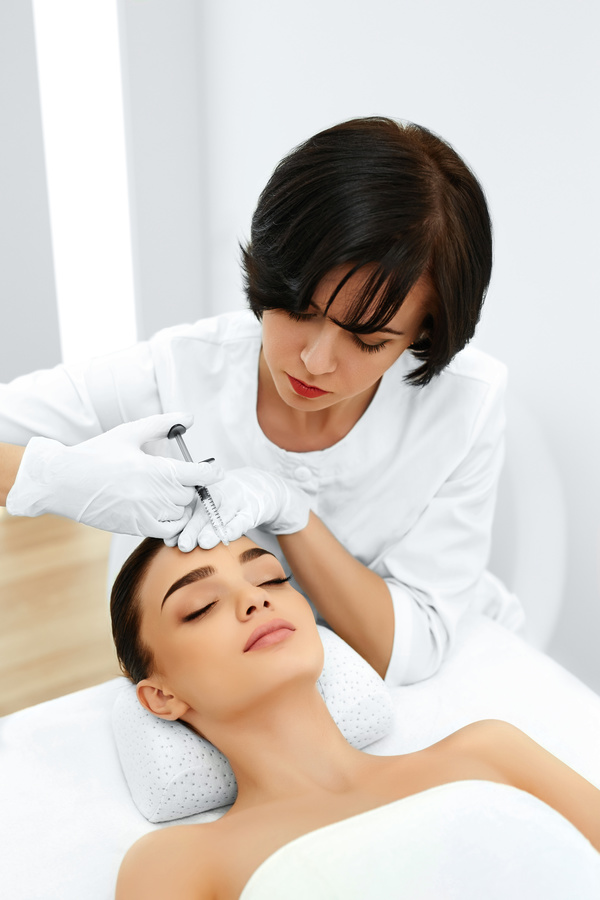 Beautician for customer beauty services Stock Photo 05