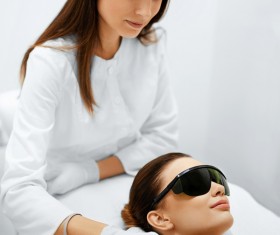 Beautician for customer beauty services Stock Photo 06