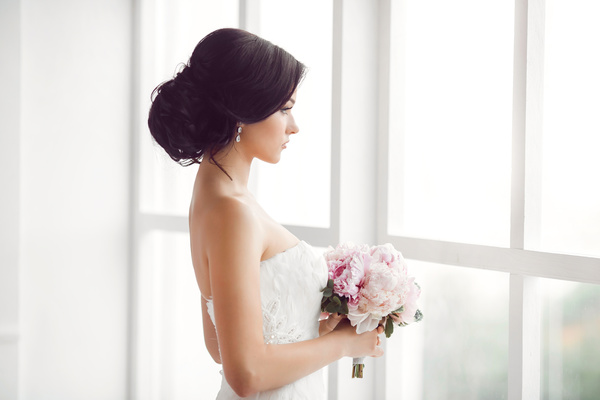 Beautiful and charming bride Stock Photo 03