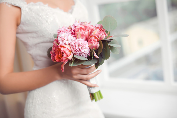 Beautiful and charming bride Stock Photo 05