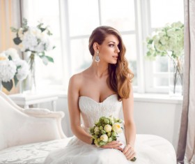 Beautiful and charming bride Stock Photo 06