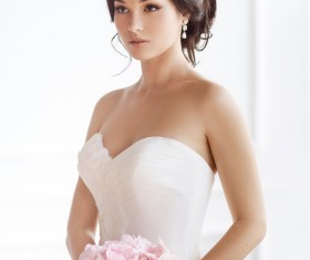 Beautiful and charming bride Stock Photo 11