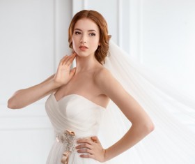 Beautiful and charming bride Stock Photo 15
