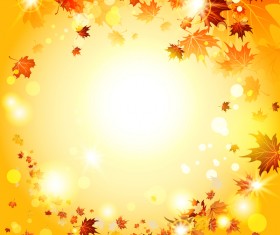 Beautiful autumn nature background vector 03