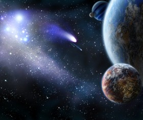 Beautiful bright sky Stock Photo 02