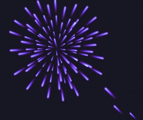 Beautiful festival fireworks effect vectors material 07