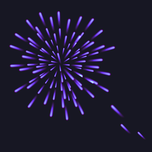 Beautiful festival fireworks effect vectors material 07