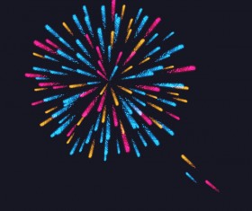 Beautiful festival fireworks effect vectors material 13