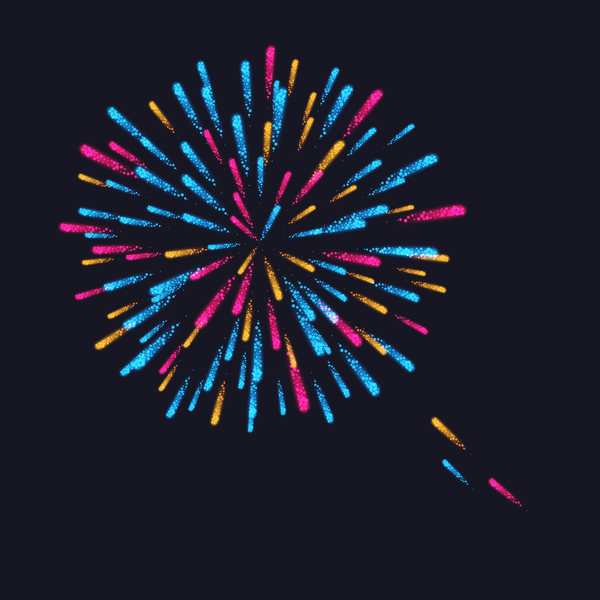 Beautiful festival fireworks effect vectors material 13