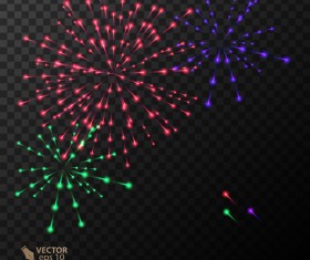 Beautiful festival fireworks effect vectors material 15