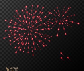Beautiful festival fireworks effect vectors material 16