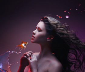 Beautiful woman art photo Stock Photo 03