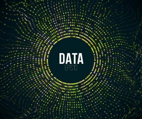 Big data abstract tech background vector 01