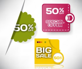 Big sale design elements vector