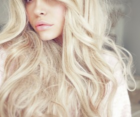 Blonde beautiful girl Stock Photo